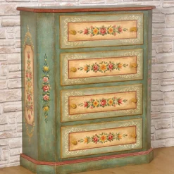Cassettiera policroma tirolese con motivo floreale*Vangelista 1960 Sale