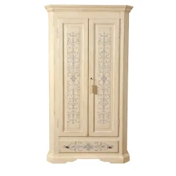 Cassettone Beige In Stile Tirolese Dipinto a Mano*Vangelista 1960 Clearance