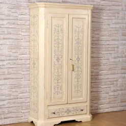 Cassettone Beige In Stile Tirolese Dipinto a Mano*Vangelista 1960 Clearance