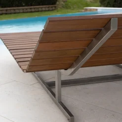 Chaise longue a slitta per esterni*Studio Ponsi Sale