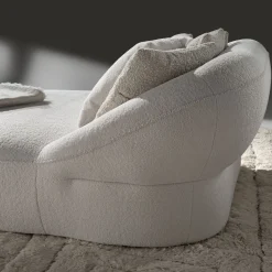 Chaise Longue Compatta Havana Bianca di Palomba Serafini*Ferri 1956 Hot