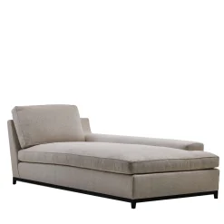 Chaise longue in tessuto grigio Hugo*Galimberti Nino