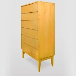 Comò a sei cassetti giallo scandinavo Dovetail*Ebanisteria Roberto Gambella Discount