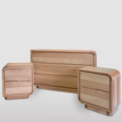 Comò asimmetrico in frassino*Ebanisteria Roberto Gambella Sale