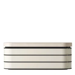 Comò Derry in pelle e legno*CPRN Homood