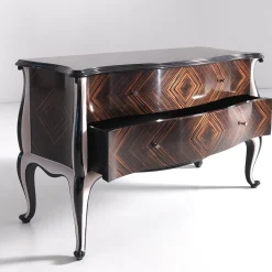 Comò in ebano e ciliegio*Annibale Colombo