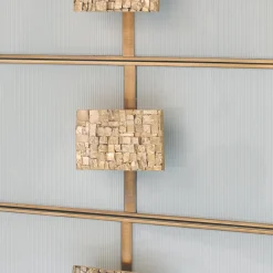 Comò in vetro e ottone satinato*Matlight Milano