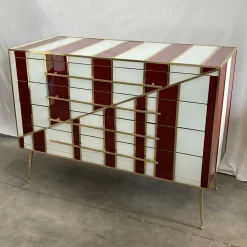 Comò rosso e bianco*Luca Polato Outlet