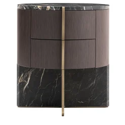 Comodino Adam ED/50 642 in Marmo Belvedere e Legno*Zanaboni New