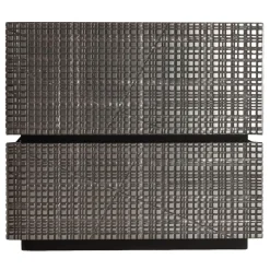 Comodino BD 06 in metallo grigio*Laura Meroni New