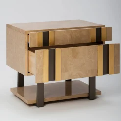 Comodino Diadema impiallacciato in radica di mirto*Mantellassi 1926 Hot