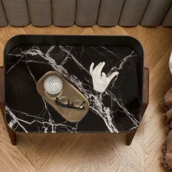 Comodino effetto marmo Bavero Breccia Imperiale*Morica Design Best