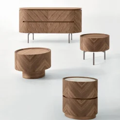 Comodino Haribo in Noce Canaletto con Cassetto Singolo*Modesign New