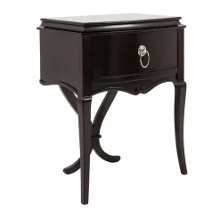 Comodino in legno di ciliegio nero con cassetto*LCI_DECORA Online