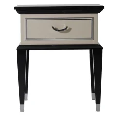 Comodino Penthouse Bianco e Nero*LCI_DECORA Outlet