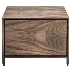 Comodino Rialto Night Fly in noce di Giuliano Cappelletti*Riva 1920