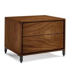 Comodino Rialto Night Fly in noce di Giuliano Cappelletti*Riva 1920