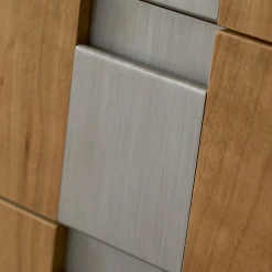 Comodino Roma a 2 cassetti in legno di ciliegio marrone*LCI_DECORA Discount