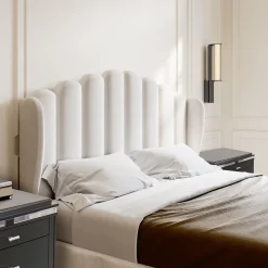 Comodino Vanity nero a 3 cassetti con dettagli cromati*LCI_DECORA New