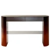 Console Collectionist con piano in marmo travertino grigio*Laura Meroni Clearance