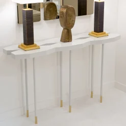 Console esagonale bianco opaco*CG Capelletti