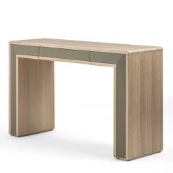 Console Galileo Lux in pelle e legno eucalipto*Carpanelli Online