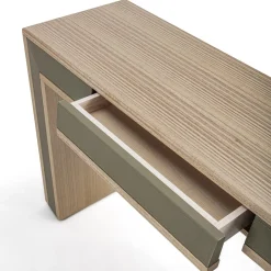 Console Galileo Lux in pelle e legno eucalipto*Carpanelli Online