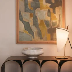 Console in acciaio con arco d'oro e bronzo*Pietro Franceschini Sale