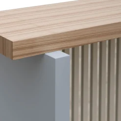 Console in frassino Palmaria e ottone*Lebanto Discount