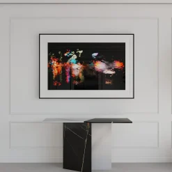 Console in marmo Zion Sahara Noir e Bianco T di Paolo Ciacci*L'Eccesso Outlet