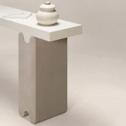 CONSOLE IN PELLE DI OSSICOCCO*Giobagnara Clearance