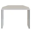 Console Innis in marmo bianco con inserto in metallo*L'Eccesso