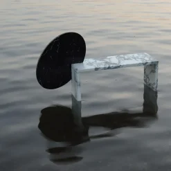 Console piccola in marmo Marquina*Stone Stackers Discount