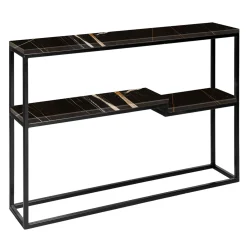 Console Pinturicchia Sahara Noir*La Sartoria del Marmo by Lombardi Marmi Clearance