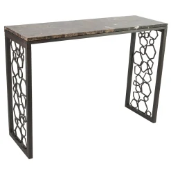 Console Poligoni con piano in marmo Saint Laurent lucido*Selezioni Domus Online