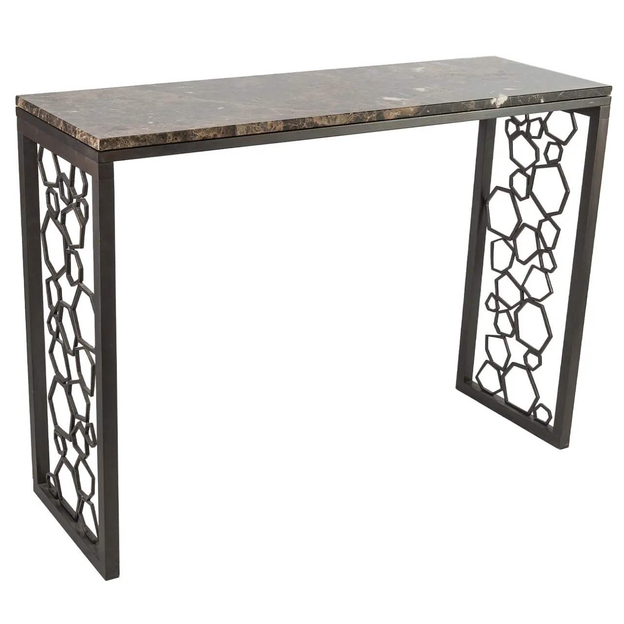 Console Poligoni con piano in marmo Saint Laurent lucido*Selezioni Domus Online