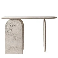 Console Roma Travertino in marmo con finitura grezza*Francesco Maria Messina Hot