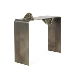 Consolle Agment con pietre di labradorite grezza di CTRLZAK*JCP Universe Hot