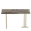 Consolle Camilla Wallpaper Nebbia in Ceramica con Finitura Oro*mg12 by Monica Geronimi New