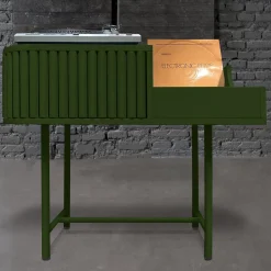 Consolle giradischi verde VYC in MDF di Max Dalle Sasse*DLA Design Lab Sale