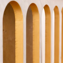 Consolle Impero Romano in Marmo di Carrara Bianco e Foglia Oro*CG Capelletti New