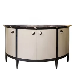 Consolle in legno laccato con piano in marmo a doppia tonalità*Ros Italia Interiors Hot