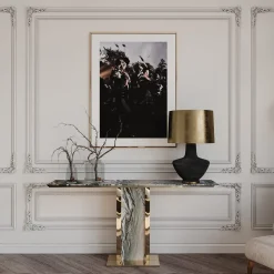 Consolle in marmo Afon Cipollino Verde di Paolo Ciacci*L'Eccesso Outlet