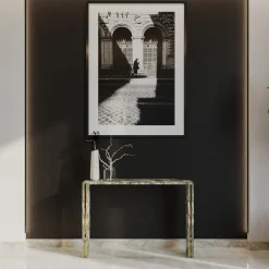 Consolle in marmo Innis Marinace Verde di Paolo Ciacci*L'Eccesso New