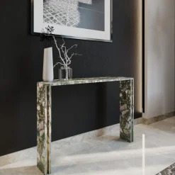 Consolle in marmo Innis Marinace Verde di Paolo Ciacci*L'Eccesso New