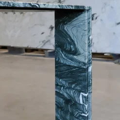 Consolle Innis in marmo verde con inserto in metallo*L'Eccesso New