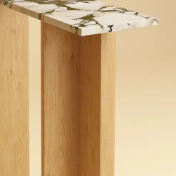 Consolle Maha in Marmo Calacatta e Rovere*Lebanto Online