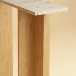 Consolle Maha in Travertino e Rovere*Lebanto Outlet