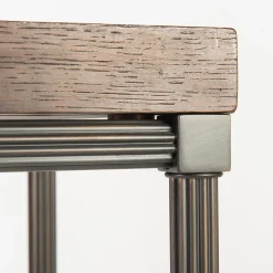 Consolle Onde con piano in rovere e specchio antico*Selezioni Domus Online