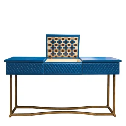 Consolle Sophia in Pelle Blu*Artèpura Clearance